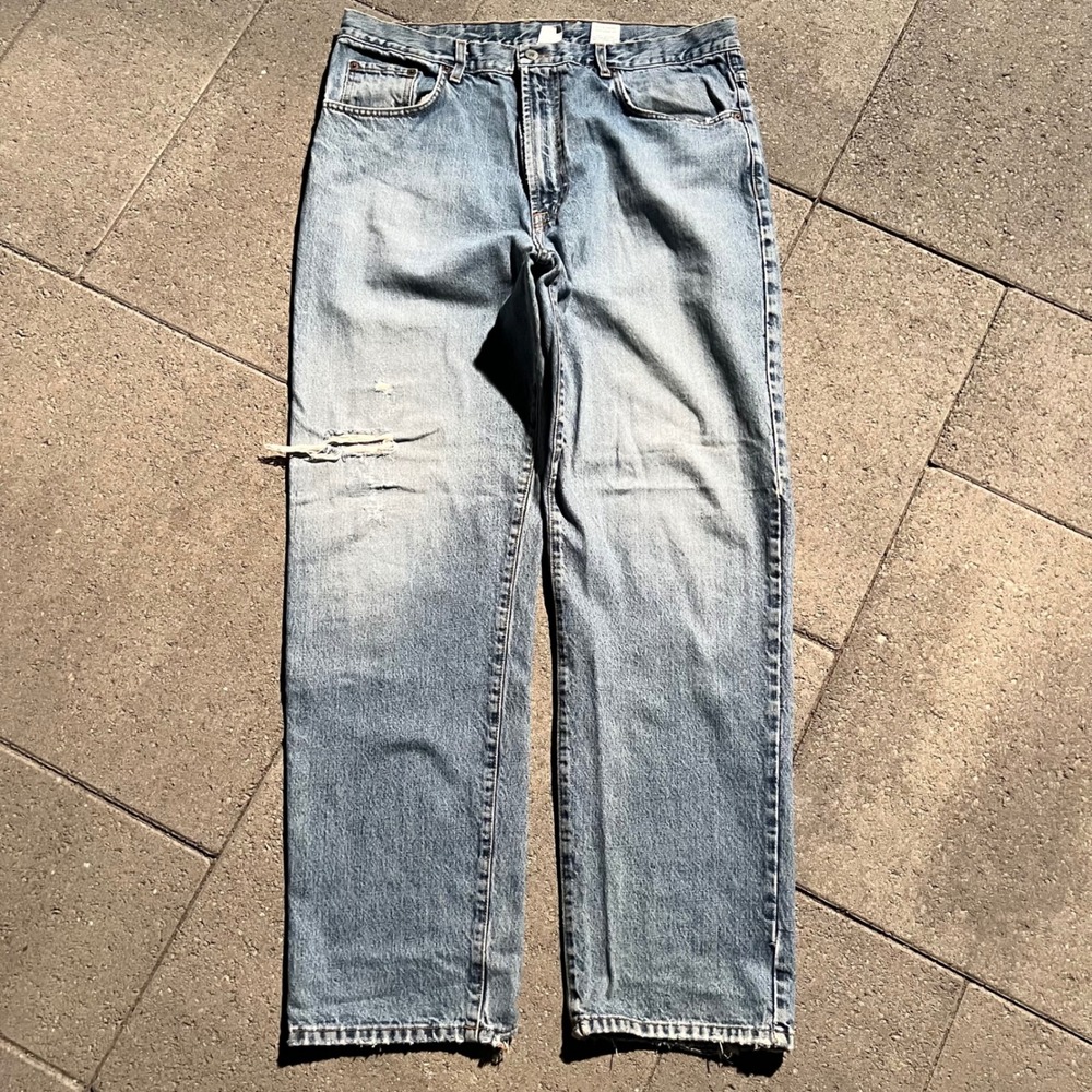 Lucky Brand Dungarees America Mens Light Wash Straight Leg Jeans 70033D2 Size 38